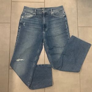 Hudson remi high rise straight crop jeans 27.